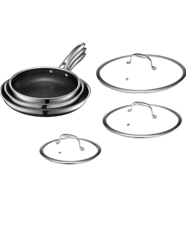 HexClad Hybrid Nonstick 7-Piece Cookware Set Openbox MSRP $699