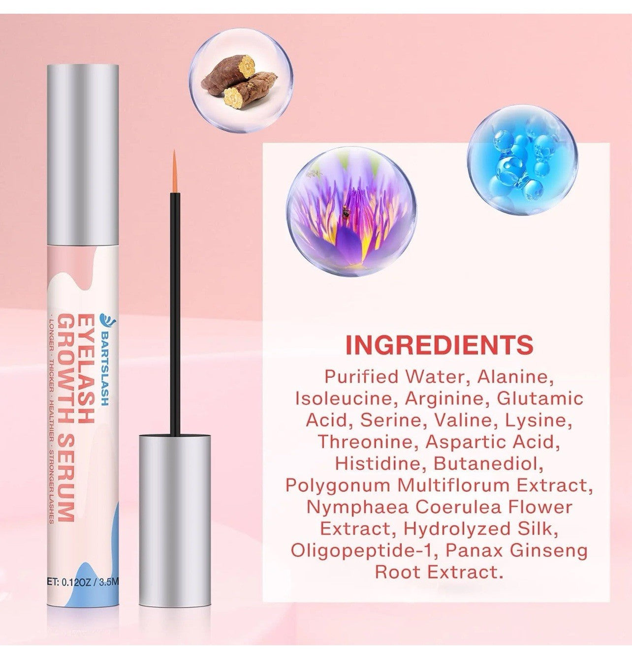 Advanced Eyelash Growth Serum No Irritation 0.12 oz. (N) 05/24/2026