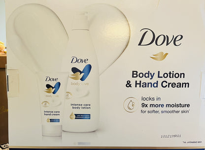DOVE Body Lotion and Hand Cream 3 Pack Set 2x Body Lotion Bonus Hand Cream NEW