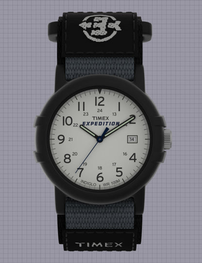 Timex T49713 Men's Expedition Camper Black Nylon Band 38mm Band Watch 3 New