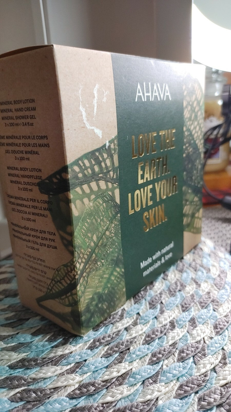 AHAVA Dead Sea Mineral Hand Cream Body Lotion Shower Gel Set Revitalize Skin 