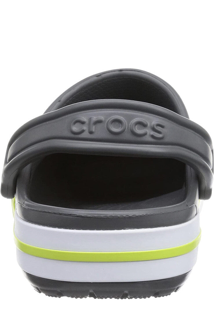 Crocs Unisex-Adult Bayaband Clogs Charcoal/Volt Green M5/ W7 w/ Free Jibbits🚀🎮