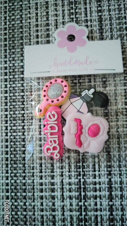 Barbie Movie Set Crocs Shoe Charms Jibbitz Girl Pink Car Heel NEW ( Pls Choose)
