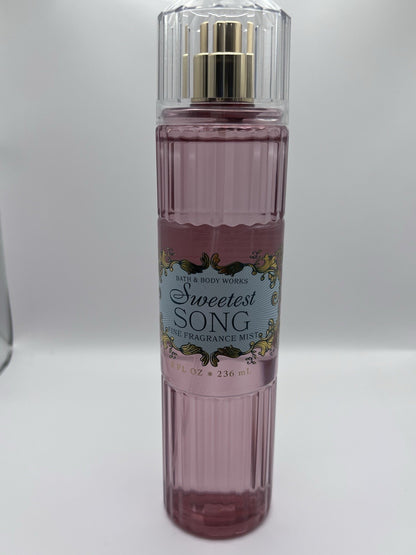 Bath & Body Works Sweetest Song Mist Fine Fragrance Mist 8 fl oz NEW