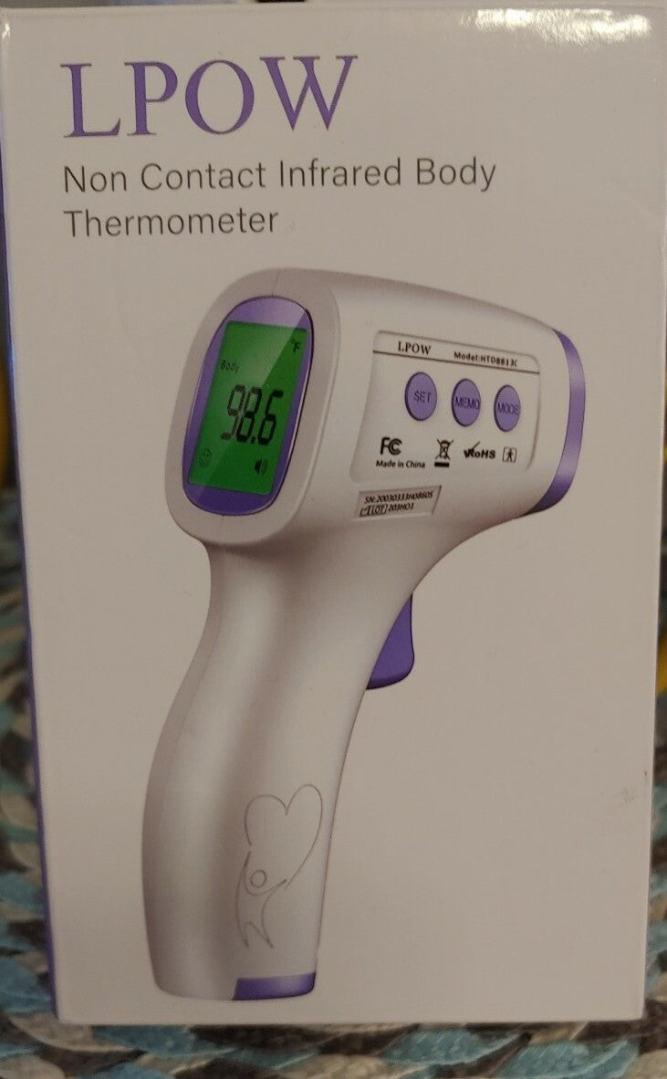 LPOW Non Contact Infrared Thermometer for Adults and Kids