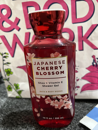 Bath Body Works  Japanese Cherry Blossom Shower Gel Body Wash 10oz New
