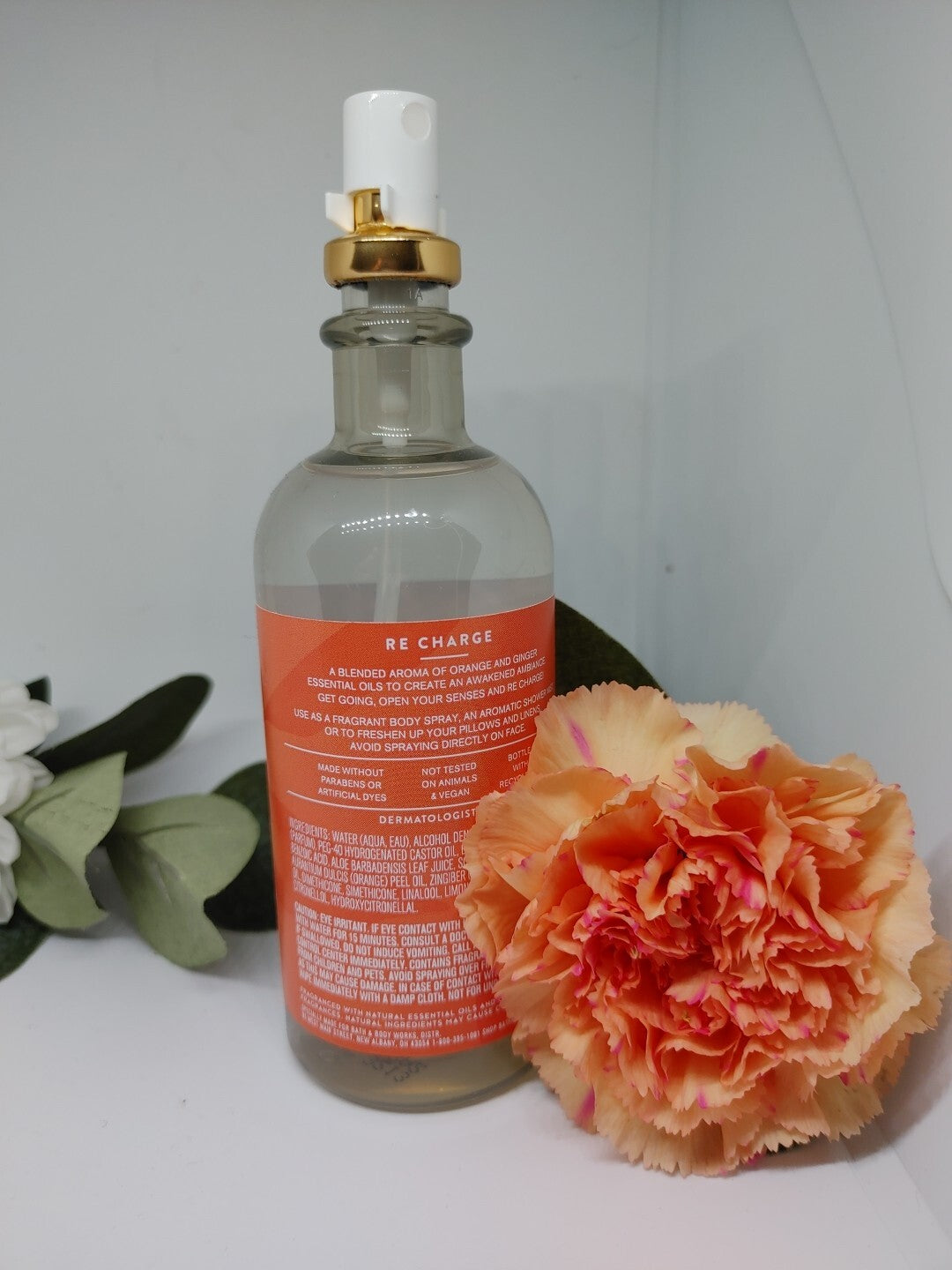 Bath and Body Works Aromatherapy ORANGE + GINGER Essential Oil Mist 5.3 fl oz
