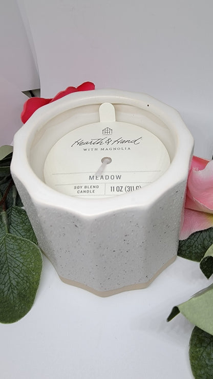 Hearth and Hand With Magnolia Soy Blend Candle Meadow Scent 