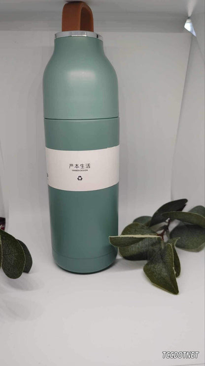 YanBen Stainless Steel Travel Thermos (12oz) Eco Friendly Thermos GREEN New