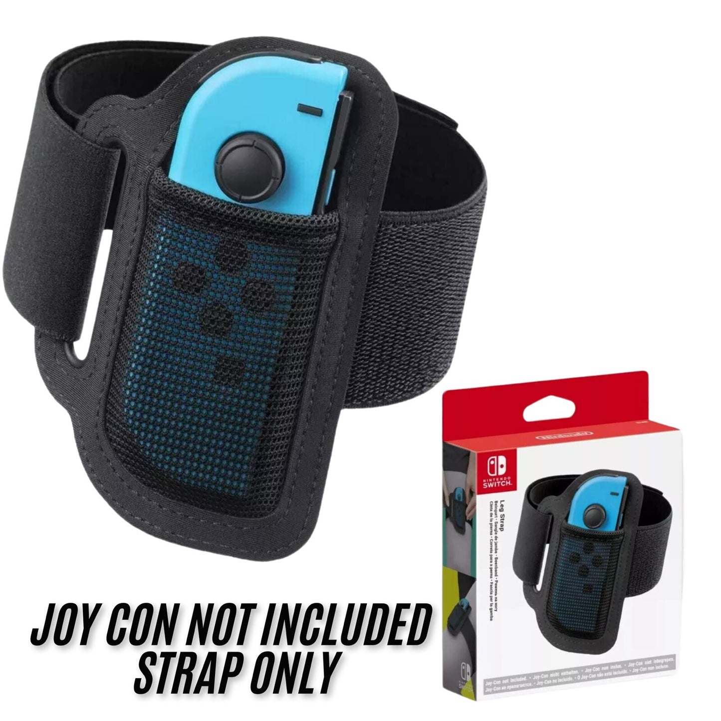 Nintendo Switch 1 Pair Leg Strap OLED Joy-Con Elastic Band Sport Straps No Box