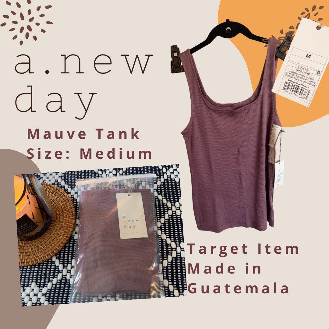 Women's Slim Fit Tank Top /A New Day™ / Mauve Medium  NWT