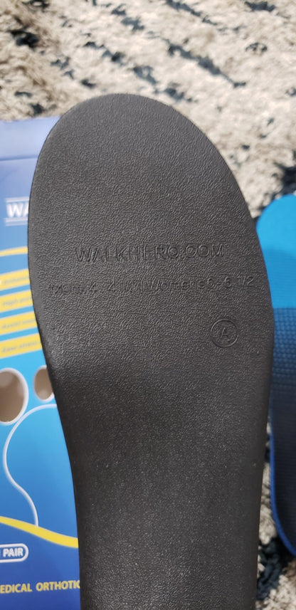 Walk Hero Plantar Fasciitis Feet Insoles Arch Supports Orthotic Men's 4-4.5 
