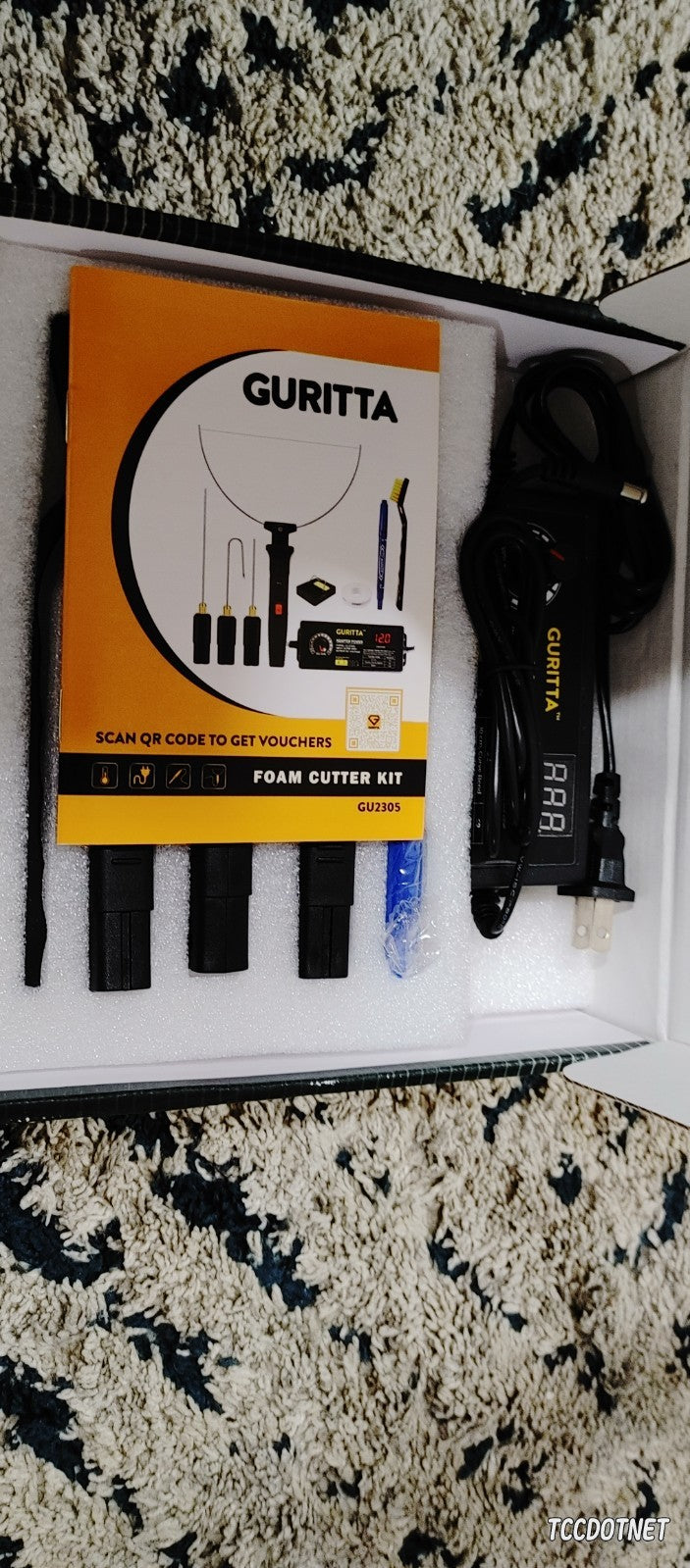 Foam Cutter Set Electric Styrofoam Cutting Machine Tool Pen /w Voltage Adaptor