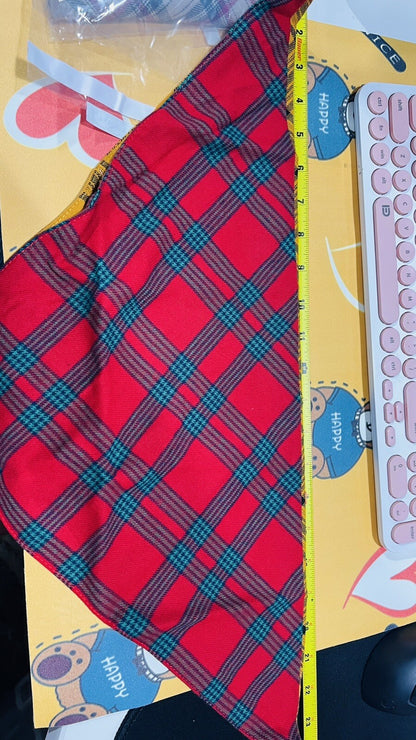 4 Christmas Plaid Dog Bandana For Christmas Holidays