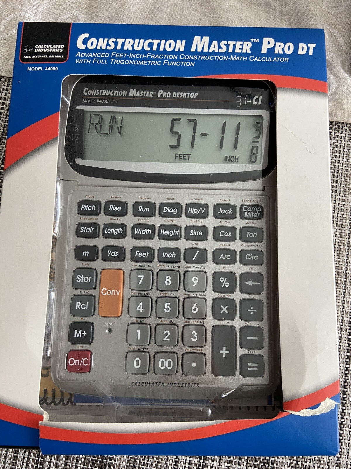 Calculated Industries 44080 Electronic Construction Master Pro Full Function New