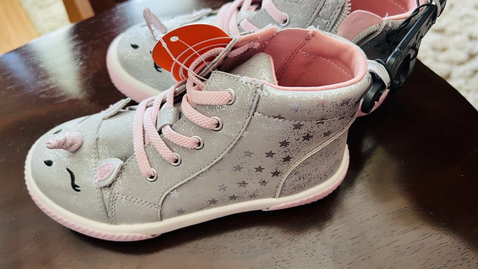 Toddler Girl Unicorn Shoes Size 11  & Busy Board Unicorn Backpack Set New