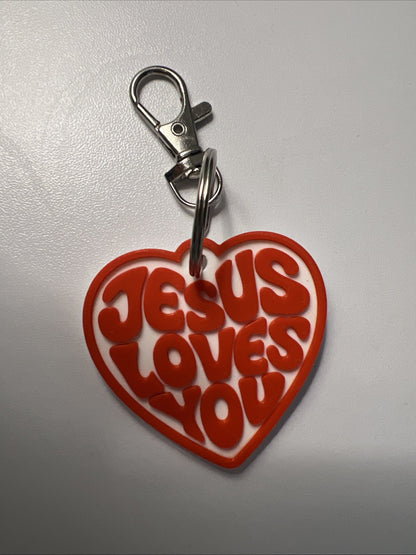 Jesus Loves You Keychain - 3D Printed
