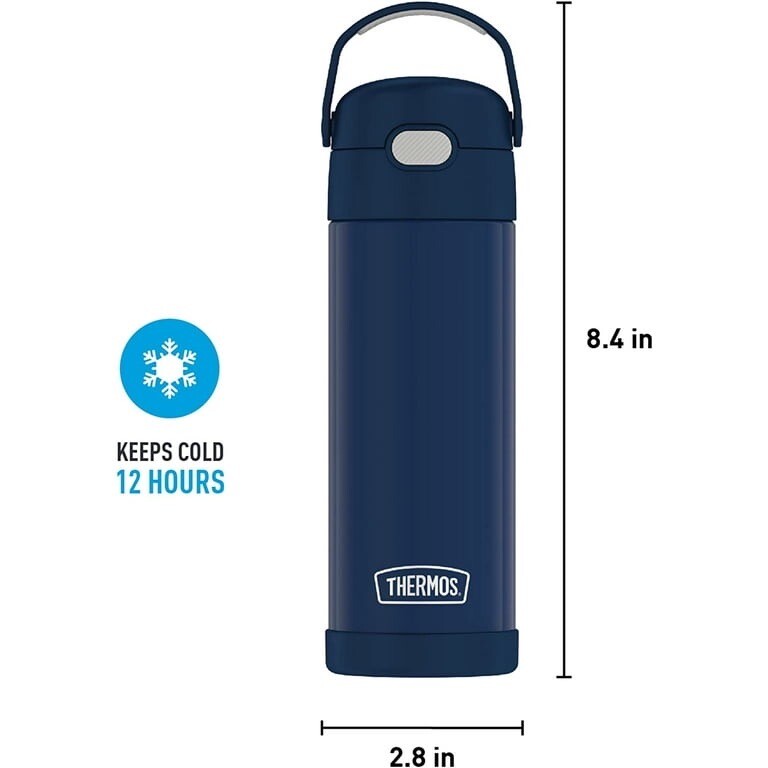 Thermos Kid's Funtainer Insulated Stainless Water Bottle 16oz Blue (see Details)