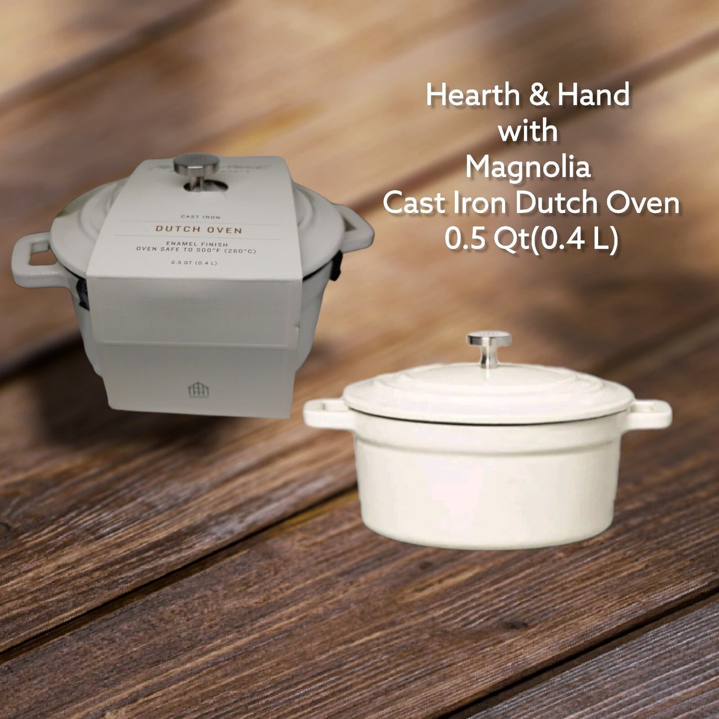 Hearth & hand with Magnolia Dutch oven enamel dish 0.5 qt 0.4L New