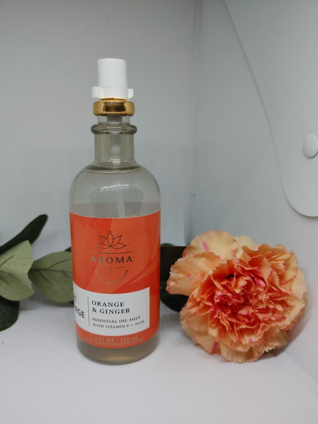 Bath and Body Works Aromatherapy ORANGE + GINGER Essential Oil Mist 5.3 fl oz
