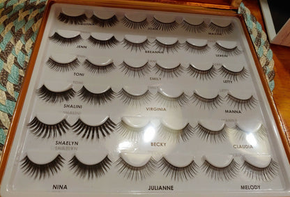 Mannakadar beauty Lash Glossary 18 pair Assortment Lowering to sell new items
