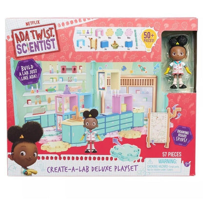 Ada Twist.Scientist Create-A-Lab Deluxe Playset & Figure STEM Toy 50+ Pcs New