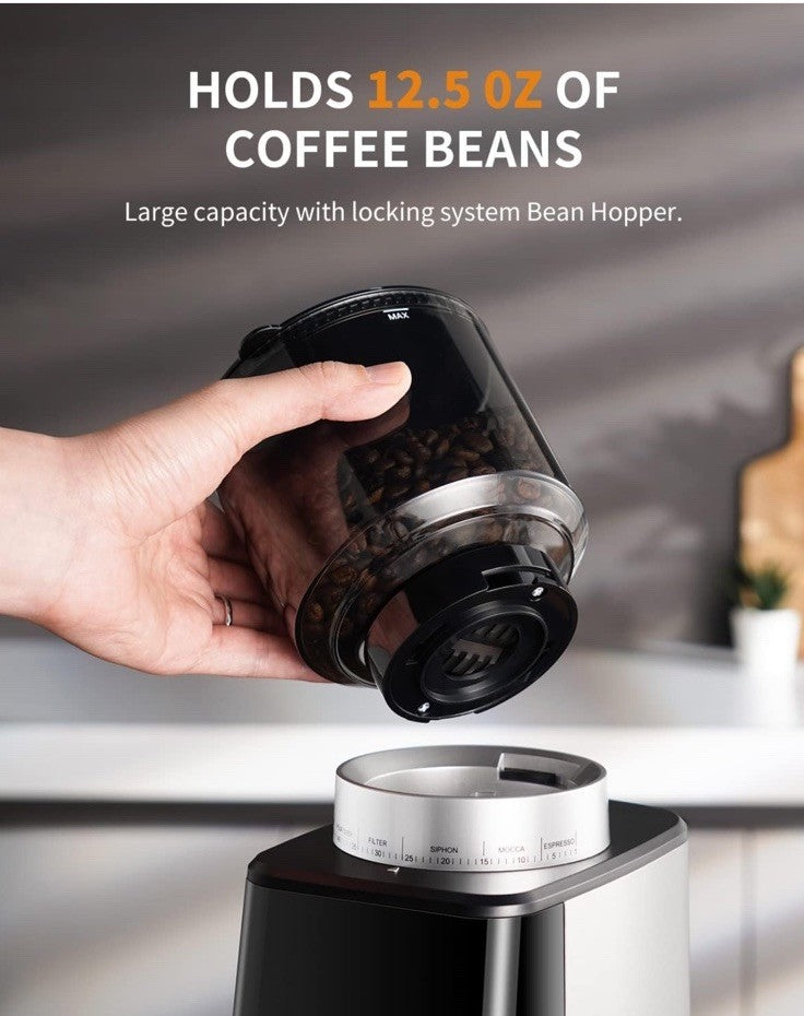 SHARDOR Conical Burr Espresso Coffee Grinder Electric  Anti Static Open box