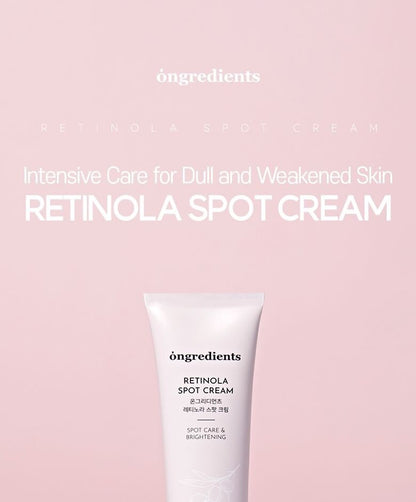 Ongredients Retinola Spot Cream 30ml (1.01oz)  2x Tubes