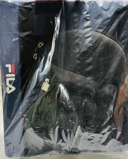 Fila Unisex Lilandra Backpack Gray Black With Pouch Medium 3-pc Set Backpack NWT