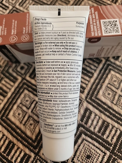 Neutrogena Purescreen+ Mineral UV Tint Face Liquid Medium Deep Exp 10/2024