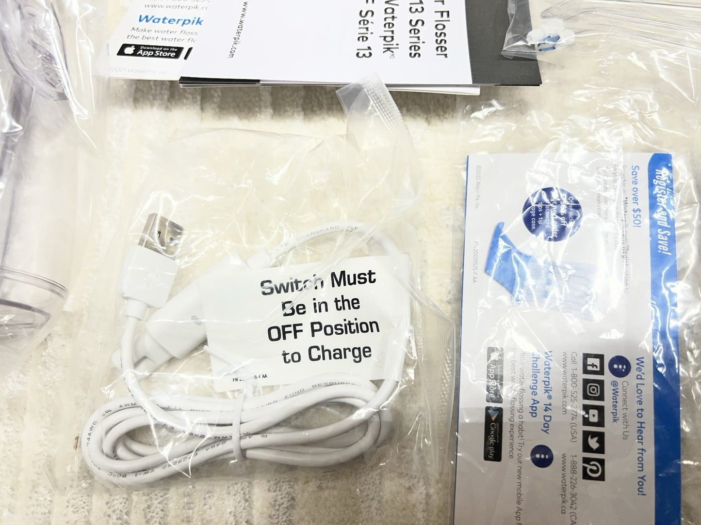 Waterpik Ultra Plus & Cordless l Water Flosser, White  Open Box New & Sealed