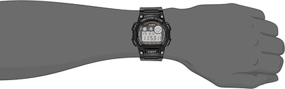 Casio W735H-1AV, Black, 100m Water Resistance /Resin Men Watch w/free Clear case
