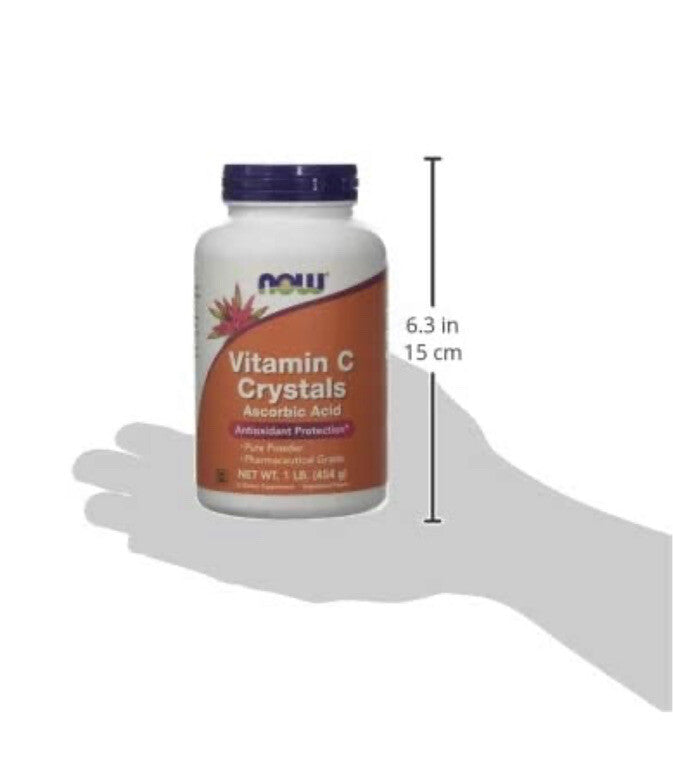 Now vitamin c crystals ascorbic acid Antioxidant protection 1 LB New