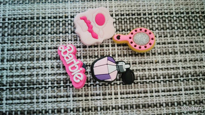 Barbie Movie Set Crocs Shoe Charms Jibbitz Girl Pink Car Heel NEW ( Pls Choose)
