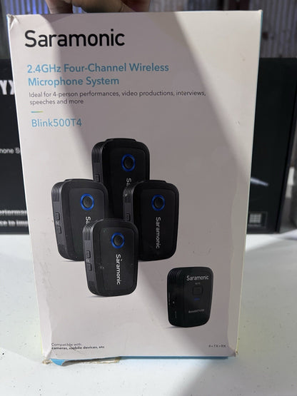 Saramonic Blink 500T4 4 Person Wireless Lavalier Microphone System