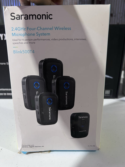 Saramonic Blink 500T4 4 Person Wireless Lavalier Microphone System