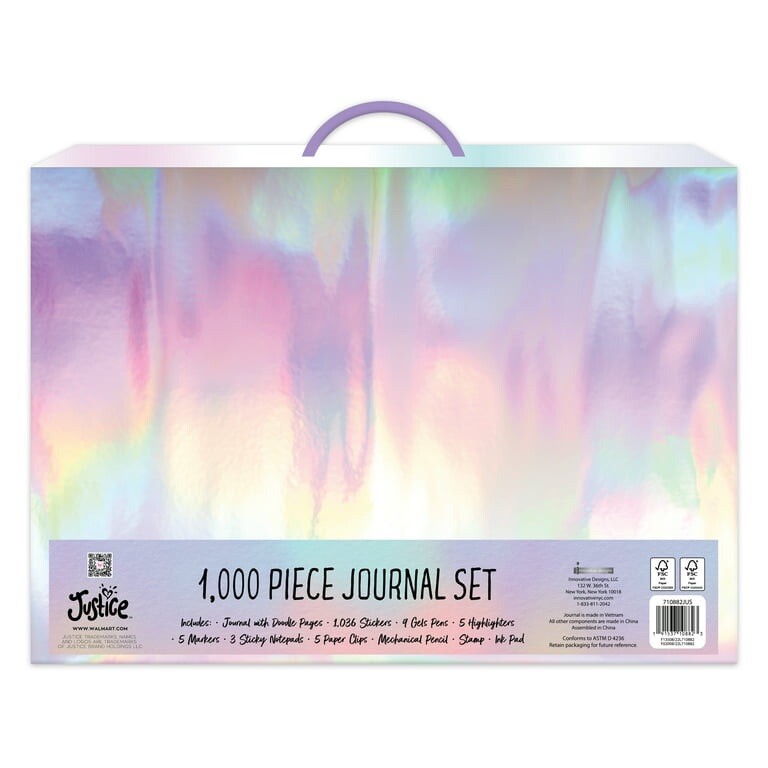 Justice 710882JUS Journal Art Set, 1000+ Pieces for Girls Ages 6+