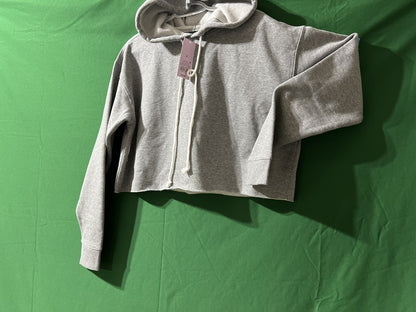 Wild Fable Women’s Heather Grey Cropped Hoodie Long Sleeve Medium NWT SRP$18