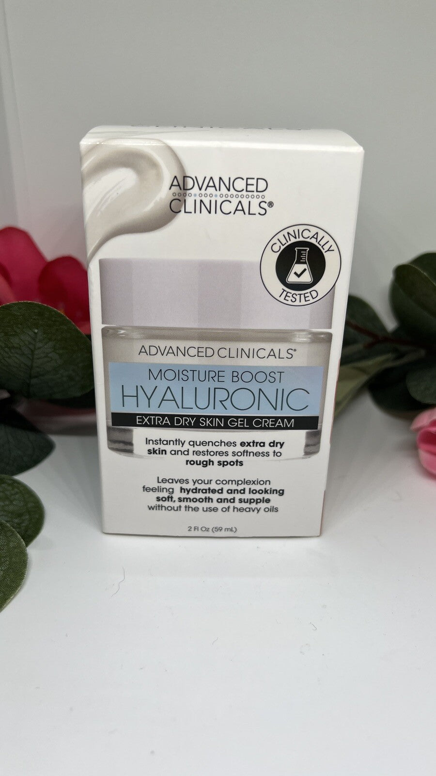 Advancd Clinicals Xl Boost Hyaluronic, Extra Dry Skin Gel Cream, 2 oz Unscented