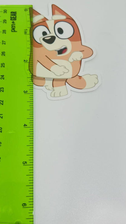 Bluey Stickers Die Cut ( Cricut Made) 3"x 2" New ( Select your Design)