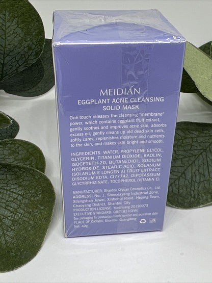 Meidian Eggplant Mask Stick Acne Cleansing, Solid Mask.
