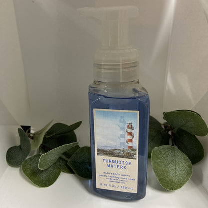 Bath & Body Work Turquoise Waters Gentle Foaming Hand Soap s 8.75 Oz