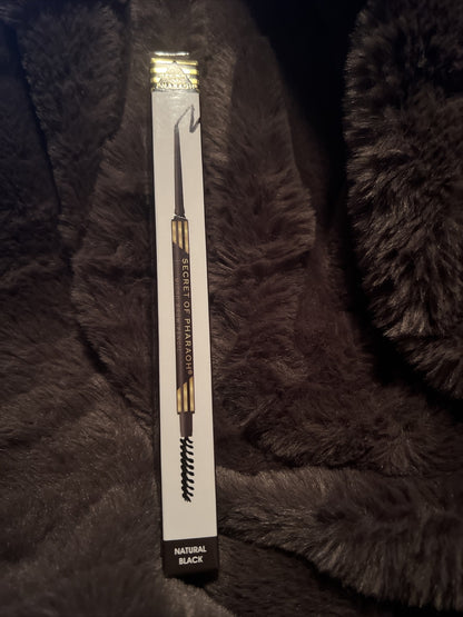 Secret Of Pharaoh - Micro Brow Pencil - "NATURAL BLACK" - New In Box