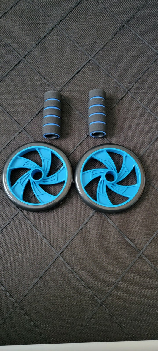 Ab Roller Exercise Dual Wheel Workout Equipment, (Wheels and Handles Only)