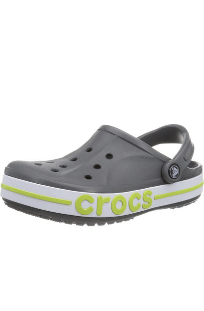 Crocs Unisex-Adult Bayaband Clogs Charcoal/Volt Green M5/ W7 w/ Free Jibbits🚀🎮