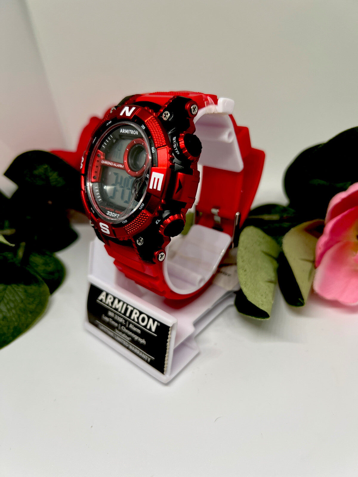 Armitron Sport Men's Digital Chronograph Resin Strap Watch, WR330ft