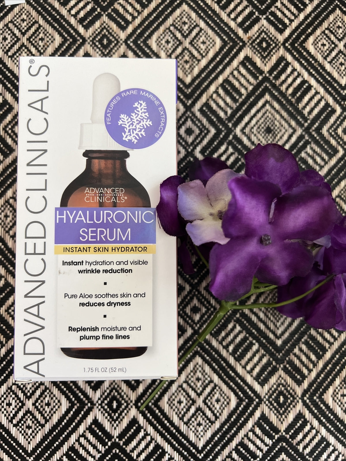 Advanced Clinicals Hyaluronic Serum Instant Skin Hydrator 1.75 Fl oz