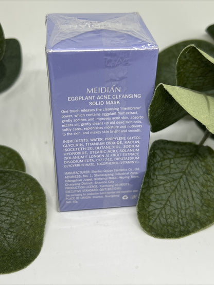 Meidian Eggplant Mask Stick Acne Cleansing, Solid Mask.