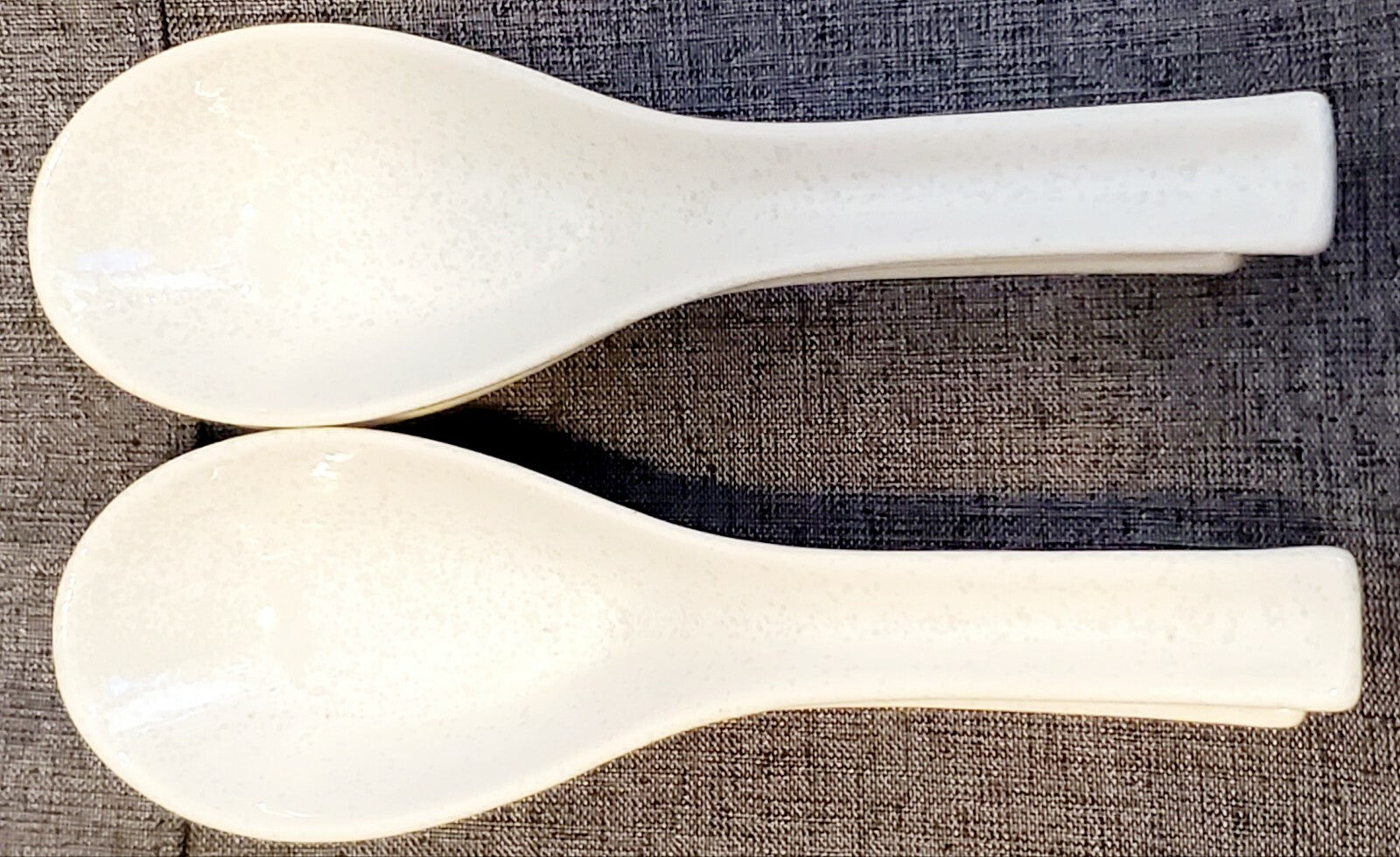 Asian Chinese Ramen Noodle Soup Spoons Long Handle Hook. Set of 6