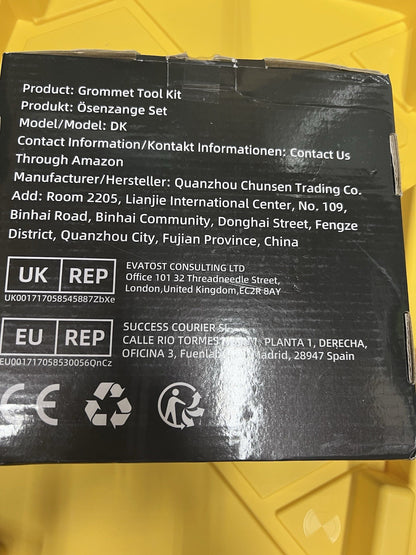 Hapden Grommet Tool Kit 10mm - Open Box